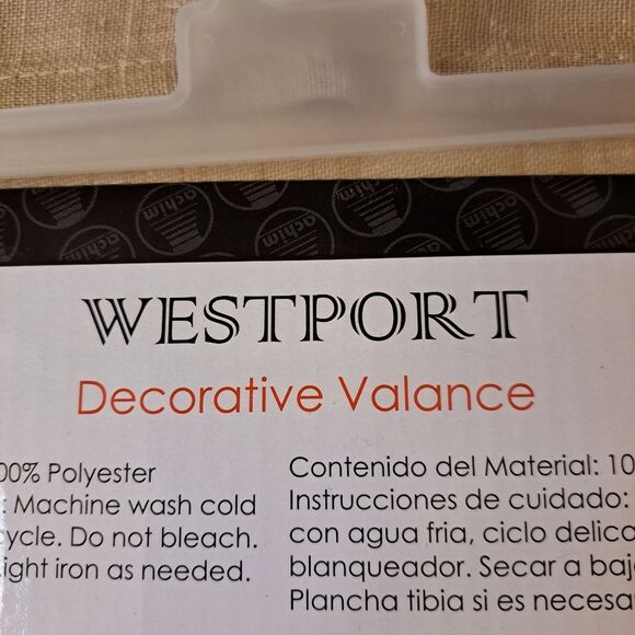 The Westport Decorative Valance Contains One Valance 58" X 14" New in Package - Picture 9 of 11